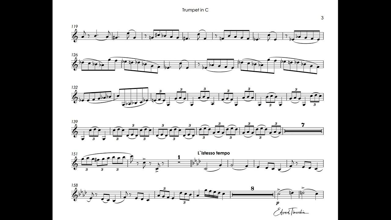 Tchaikovsky, Pyotr - Valse-Scherzo - Sergei Nakariakov trumpet С