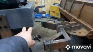 крепление отвала впереди на самодельный минитрактор....