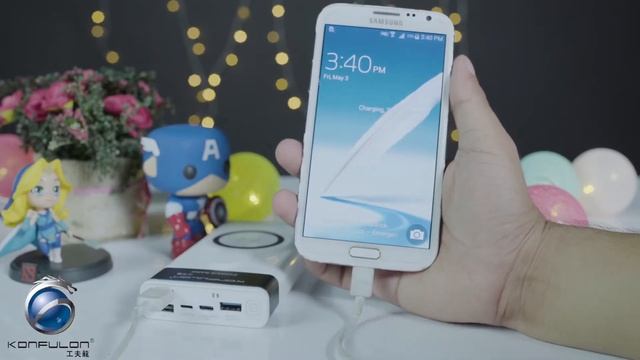 Konfulon Wireless Power bank 20000mAh M20W смотреть онлайн