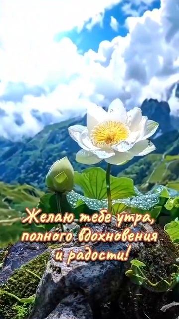 ЖЕЛАЮ ТЕБЕ УТРА ПОЛНОГО ВДОХНОВЕНИЯ И РАДОСТИ ! смотреть онлайн