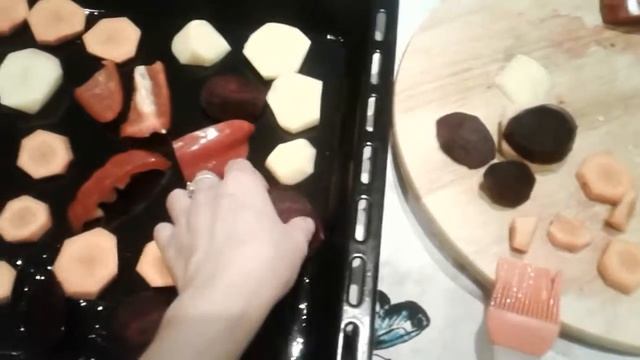 Запеченные овощи(2) способ приготовления смотреть онлайн