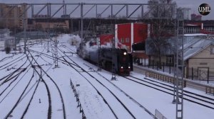 ЕДЕТ, ЕДЕТ ПАРОВОЗ - ДВЕ ТРУБЫ И СТО КОЛЕС... / GOES, GOES THE LOCOMOTIVE...