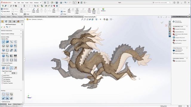 Converting ZBrush meshes to SOLIDWORKS® using the Power Surfacing RE add-in (Standard conversion) смотреть онлайн