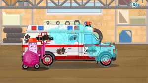 Пожарная 🚒 Скорая Помощь 🚑 и Полицейская🚓 машинка Мультик для Малышей!