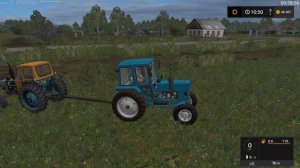 ДЕДУШКА НА UMZ ЗАСТРЯЛ В ГРЯЗИ - FARMING SIMULATOR 17