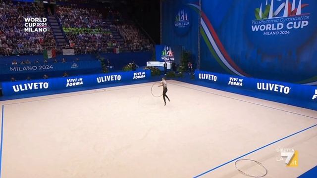 WANG Zilu (CHN) HOOP EF 35,1 - WC Milan 2024 смотреть онлайн