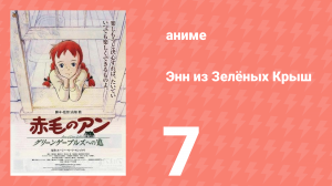 Энн из Зелёных Крыш 7 серия (аниме-сериал, 1979)