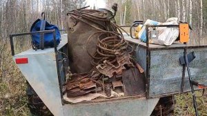 Забрали заначки,накопали плюшек.Металлокоп на каракате.