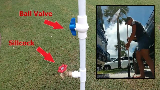 Portable Outdoor Shower Attachment For Water Hose - RV Camping And Glamping