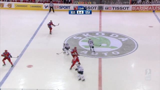 Хоккей ЧМ 2009 1/2 [ Russia - USA ] [ 1прд. ] 720p