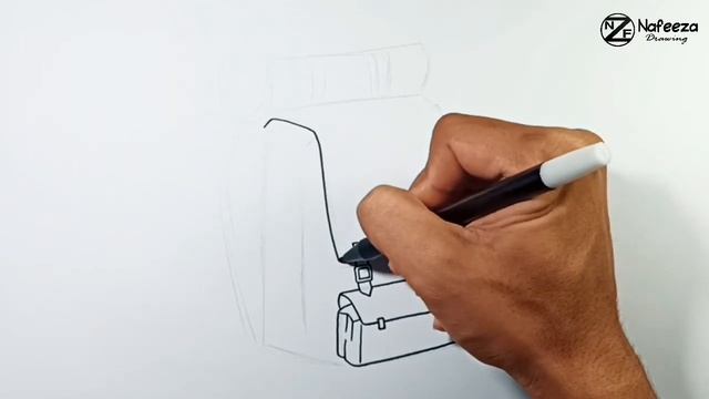 How to draw Hiking Backpack