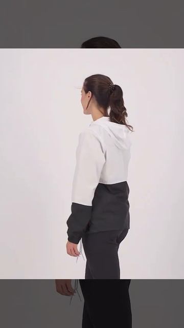 COLUMBIA Shiny Flash Forward Windbreaker Jacket Hooded Black White Women | TradeInn смотреть онлайн