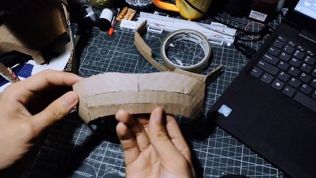Iron Man Mark 42 Helmet made out of cardboard (and some stuff) - tutorial смотреть онлайн