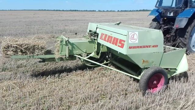 Обзор преса CLAAS Markant 40 и МТЗ 82.1