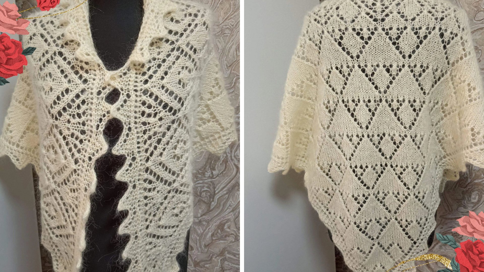 Косынка спицами " Сюрприз " ((миниатюра ⚡Часть 2⚡Схема 3🦋 смотреть онлайн