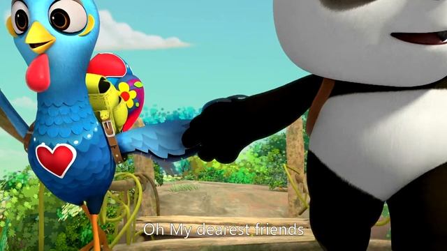 【熊猫和卢塔】 主题曲 Panda and Rooster English song | China Zone-少儿 смотреть онлайн