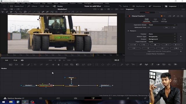 How Add Blur Effect in davinci resolve | Hindi tutorial смотреть онлайн