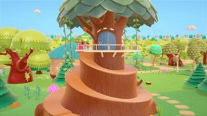 Hop Hop the owl teaches Peck Peck how to use the lift. Baby cartoons for kids. Learning videos.
