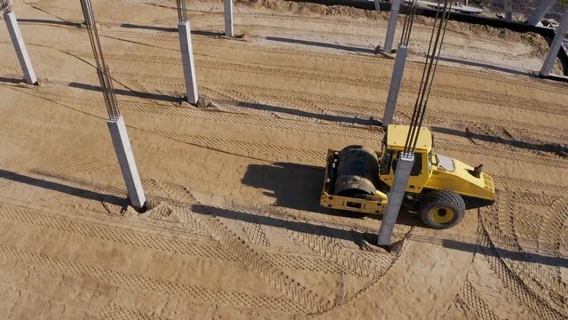 Строительство АБК (S=7159 м2) для НПО "Красный октябрь" / Сентябрь 2021 г. смотреть онлайн