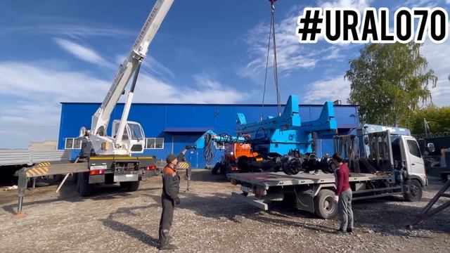 Трубовозный прицеп роспуск трубоплетевозный трубовоз под Урал 43204 4320 автопоезд смотреть онлайн
