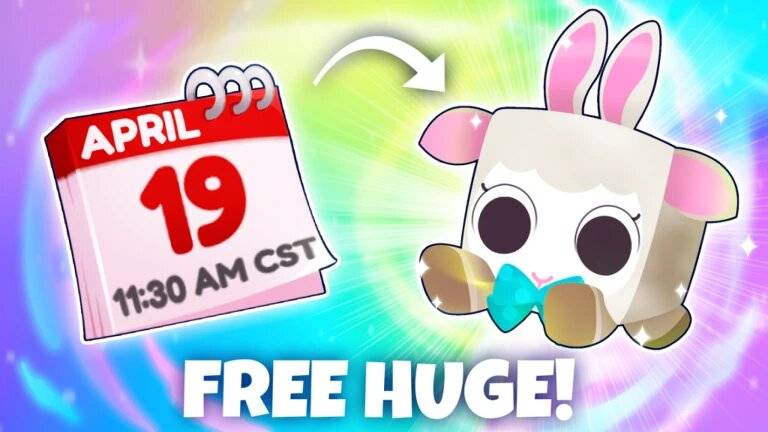 New update in 1 hours  and 30 minut Pet simulator 99[FREE HUGE PET Huge Easter Lamb!]