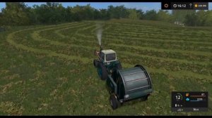[РП] Сенокос подходит к концу! Прессуем сено на тракторе ЮмЗ в Farming simulator 17!