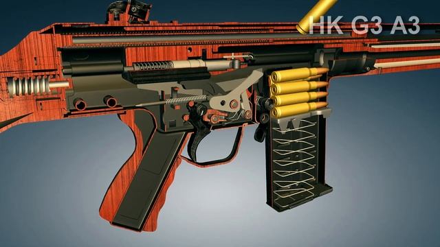 HK G3 A3 assault rifle | 3dGun смотреть онлайн