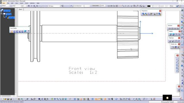 CATIA V5-6R2017 - TRANSMISSION ASSEMBLY - DRAWING смотреть онлайн
