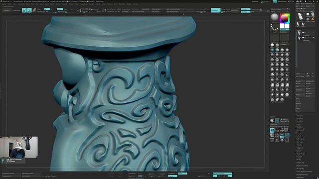 Sculpting Details in Zbrush - Tiki Part - 6 смотреть онлайн