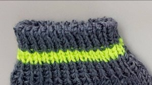 Эластичный способ закрытия петель резинки 1х1