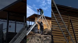 Бензиновый копер , бьем столбы 4 метра в очень плотный грунт