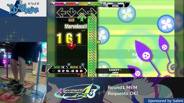 [DDR A3 - NICK C] CANDY♥ [ESP 10] PFC 999,760