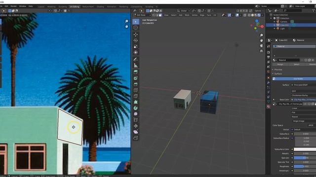 How to UV Edit Distorted Images | City Pop Album Cover UV Edit Part 1 | Blender 2.9 Tutorial смотреть онлайн