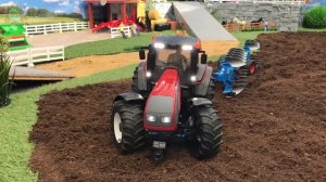 BRUDER TOYS tractor farm action | Tractor plowing | Video for kids