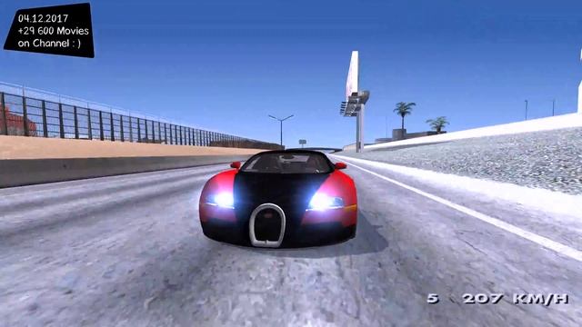 Bugatti Veyron Grand Theft Auto San Andreas GTA SA MOD _REVIEW смотреть онлайн