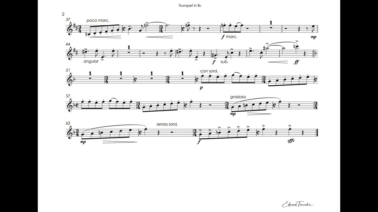 Bernstein, Leonard - Rondo for Lifey - Sergei Nakaryakov trumpet Bb