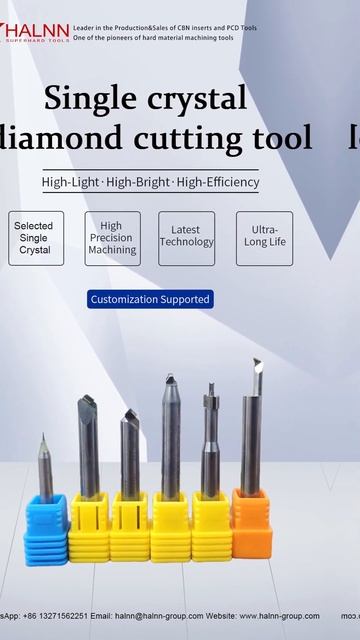 Super hard tool expert Halnn's Single crystal diamond cutting tool смотреть онлайн