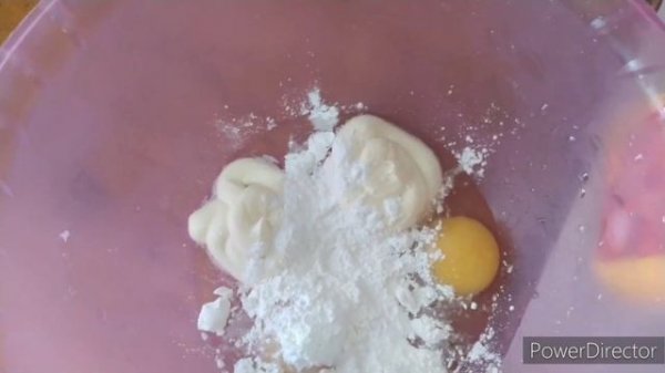 Куриная грудка с яйцом майонезом и кукурузным крахмалом