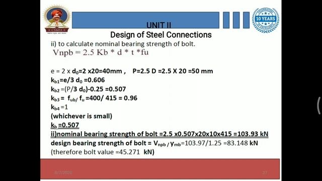 Design of Steel Connections Lec-7 смотреть онлайн