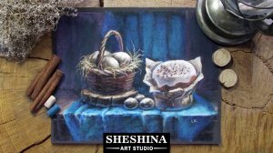 Рисуем пасхальный натюрморт сухой пастелью 🎨 Шешина Екатерина