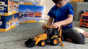 Экскаватор Bruder колесный JCB MIDI CX 02-427 • Дёмка ТВ