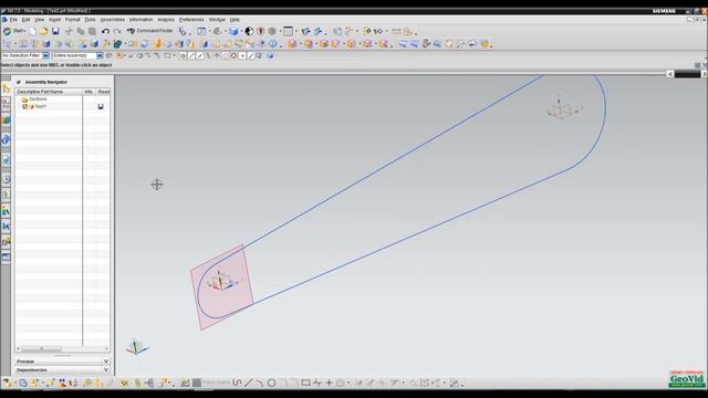 Roller chain modelling - UGS NX 7.51 - Part 1 смотреть онлайн
