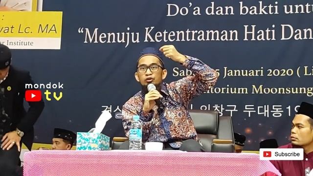 USTADZ ADI HIDAYAT - Haram mana babi atau miras смотреть онлайн