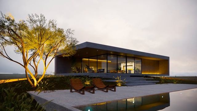 Minimalist Concrete Design (Enscape 2.7) смотреть онлайн