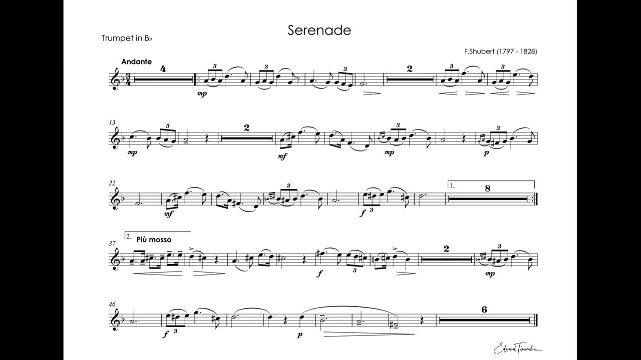Schubert, Franz - Serenade - Sergei Nakariakov trumpet Bb смотреть онлайн