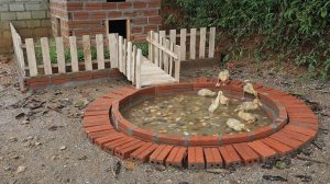 София 43. София строит домик для утят.