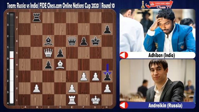 Team: Russia vs India | FIDE Chess.com Online Nations Cup 2020 | Round 10 смотреть онлайн