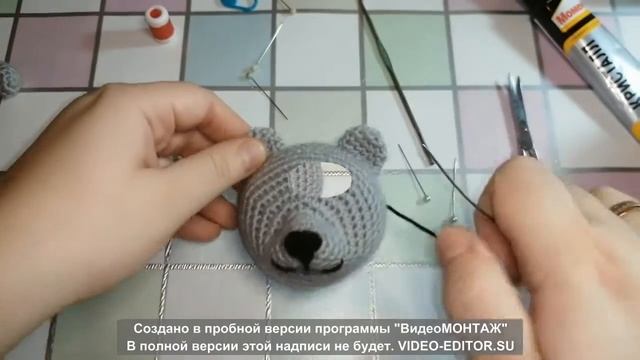 "Мишка в футболке" Часть 2. Сборка деталей. Подробный МК смотреть онлайн