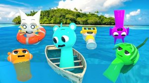 Невероятный хаос пляжного дня в Incredibox Sprunki🌊! Как Скай и ее друзья справятся с этим?