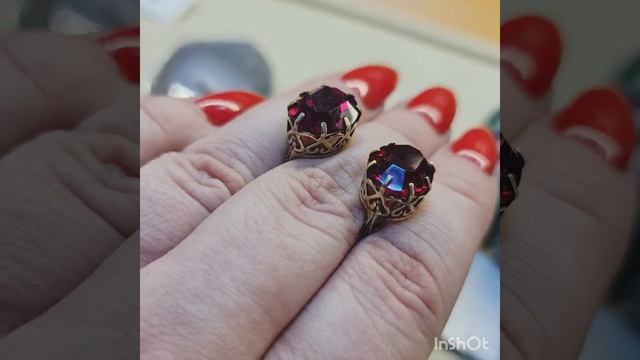 Серьги с корундами. Серебро 875. 3.77гр. 5500 смотреть онлайн